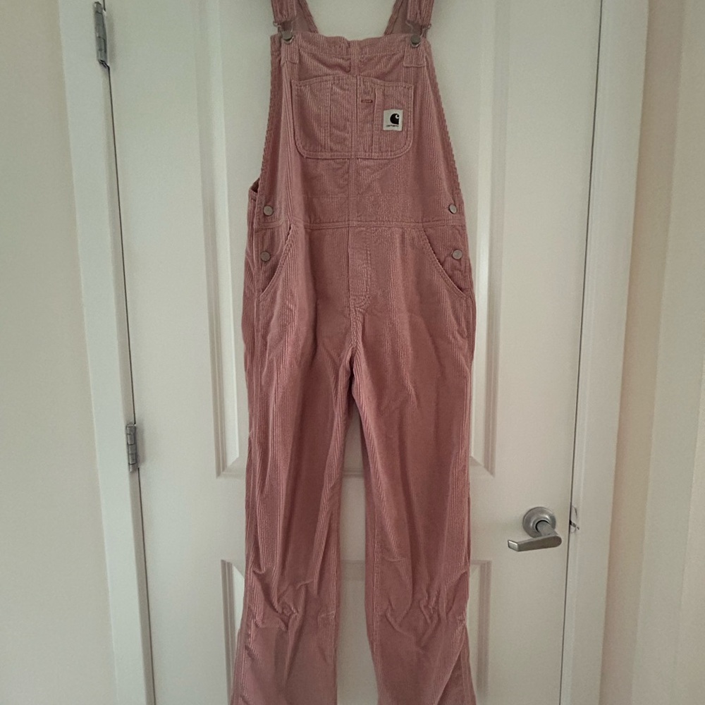 Carhartt Women's Pink Corduroy Overalls